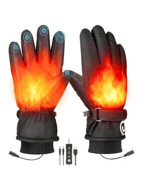 Color You USB Heated Gloves Winter Warm Heated Gloves Full & Half Heated Fing...